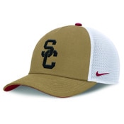 USC Trojans Nike Beige Interlock Rise Academic Structured Adjustable Rope Trucker Hat